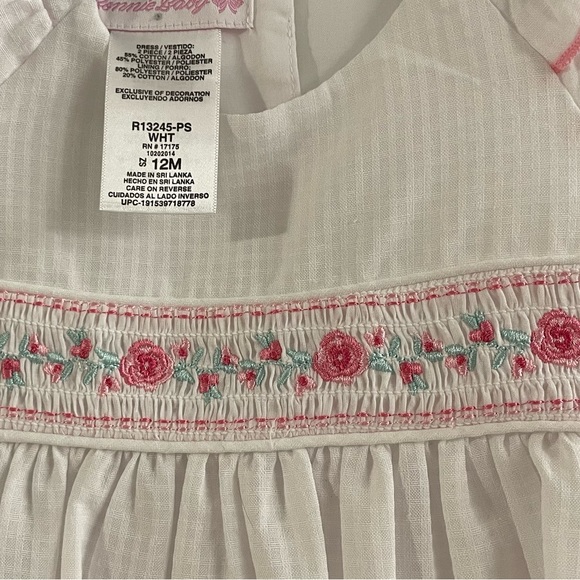 NWT Bonnie Baby 12 month smocked dress - Picture 3 of 6